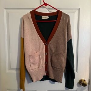 Dreamers Multicolor Cardigan Sweater